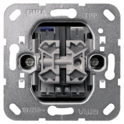 Выключатель 2-клавишный с подсветкой Gira механизм