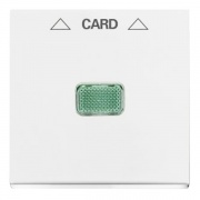 Накладка для механизма карточного выключателя 2025U, ABB Basic 55 альпийский белый (1792-94)