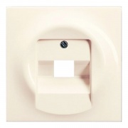 Накладка 1-ой телефоной и компьютерной розетки ABB impuls слоновая кость (1803-72)