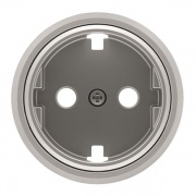 Накладка для розетки SCHUKO с плоской поверхностью АВВ SKY Moon, кольцо хром (8688.9 CR)