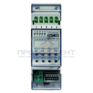 Активирующее устройство с 4 реле, 2 модуля DIN