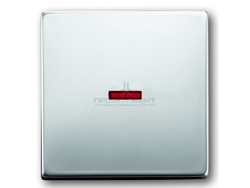 Клавиша выключателя с подсветкой ABB Pure Сталь (1789-866)