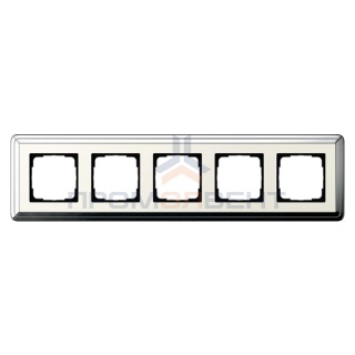 Рамка 5-ая Gira ClassiX Хром/Кремовый