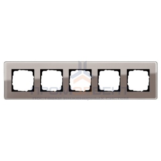 Рамка 5-ая Gira Esprit Glass C Дымчатое стекло