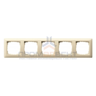 Рамка 5-ая Gira Standard 55 Крем глянцевый