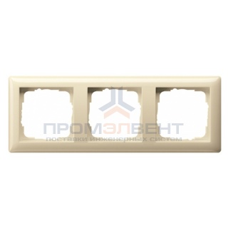 Рамка 3-ая Gira Standard 55 Крем глянцевый