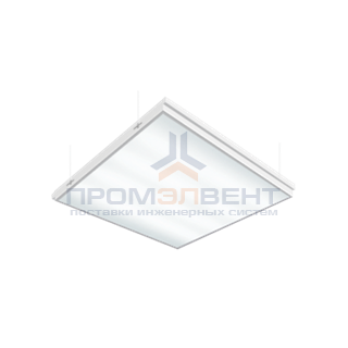 Светодиодный светильник "ВАРТОН" грильято встраиваемый 585*585*65мм 36 ВТ 4000К с функцией аварийного освещения