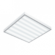 Светодиодный светильник "ВАРТОН" офисный накладной 595*595*50мм 54 ВТ 6500К