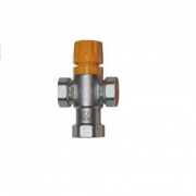 Клапан термостатический смесительный FAR SOLAR-FAR 3953  - 3/4" (ВР, PN10, настройка 30÷70°C)