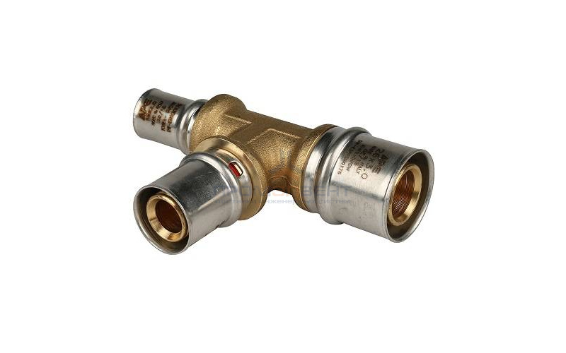 Тройник переходной STOUT - 20 x 26 x 20 (прессовой, для металлопластиковых труб)