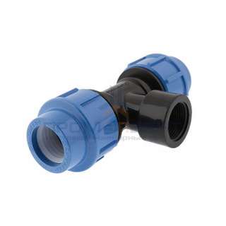 Тройник с переходом на внутреннюю резьбу ДЖИЛЕКС - 32 x 1" (винтовой, для труб ПНД)