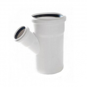 Тройник с уменьшенным отводом на 45° REHAU RAUPIANO PLUS - 75 x 50 (для внутренней канализации)