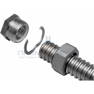 Комплект концевого фитинга из латуни Meibes FixLock Ду25 1" (внутренняя резьба)