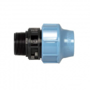 Переход на наружную резьбу UNIDELTA 1003 - 25 x 1/2" (винтовой, для труб ПНД, резьба пластиковая)