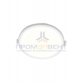 06-17 Светодиодная панель встраиваемая круглая 220В, 10Вт, 800Лм, CRI:80Ra, Ф120/85,алюминиевый корпус, встроенный изолированный драйвер, 2700К