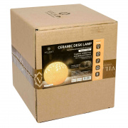 18-002 Светильник декоративный, настольный, "Салют" средний, керамический, Е14 25Вт, 220В, размер: 21*21*18.5 см.