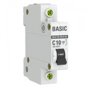 Автоматический выключатель EKF Basic ВА 47-29 1P 10А (C) 4,5кА (автомат электрический)