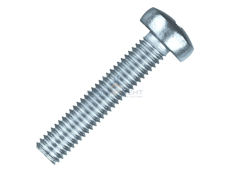 Винт с полукруглой головкой М6х50 оцинкованный DIN7985