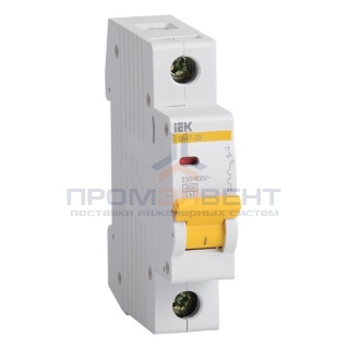 Автоматический выключатель ВА47-29 1Р 1А 4,5кА характеристика В ИЭК (автомат)