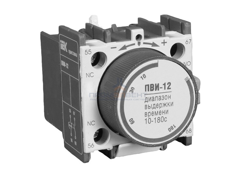 Приставка ПВИ-12 задержка на включении 10-180сек. 1Н.З+1Н.О ИЭК