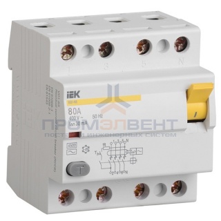 УЗО ВД1-63 4Р 80А 30мА ИЭК