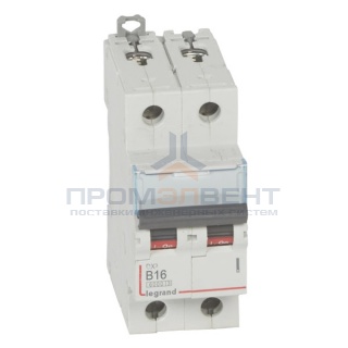 Автоматический выключатель Legrand DX3 2П B16A 6000/10kA (автомат)
