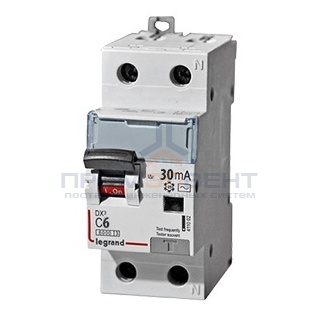 Дифавтомат Legrand DX3 АВДТ 1П+Н C6А 30MA тип Hpi