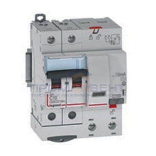 Дифавтомат Legrand DX3 АВДТ 2П C50А 30MA тип AC 4 модуля
