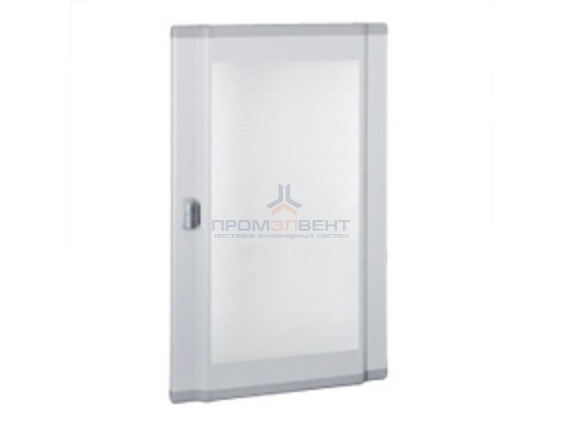 Дверь со стеклом выгнутая для шкафов Legrand XL3 160-400 высотой 750мм 4 рейки