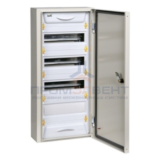 Щит металлический ЩРн-48з-1 74 IP54 UNIVERSAL с шинами N+PE на 48 модулей навесной 690х310х136 ИЭК