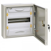 Щит металлический ЩРн-12з-1 74 IP54 UNIVERSAL с шинами N+PE на 12 модулей навесной 315х310х136 ИЭК